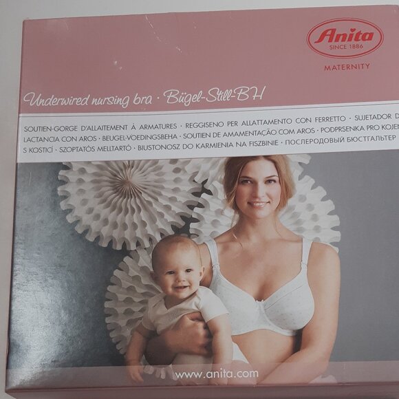 ANITA Nursing Bra 5056 Size 36J Underwired Padded Straps Extra Wide Opening - Picture 5 of 5
